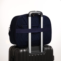 Сумка дорожная на молнии, 2 наружных кармана, длинный ремень, цвет синий Сумка дорожная на молнии, 2 наружных кармана, длинный ремень, цвет синий