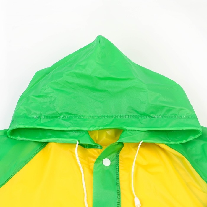 Дождевик детский, размер S, 92-98 см, Синий трактор