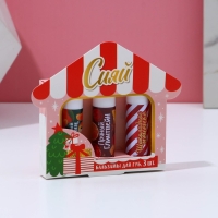 Подарочный набор косметики &laquo;Снежной зимы!&raquo;, бальзам для губ, 3 х 10 г, Новый Год