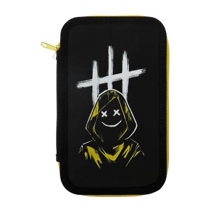 Пенал 2 секции, 125 х 205 х 40 мм, Calligrata 30П26/2 Пенал 2 секции, 125 х 205 х 40 мм, Calligrata 30П26/2 "Маска 2", ламинированный картон