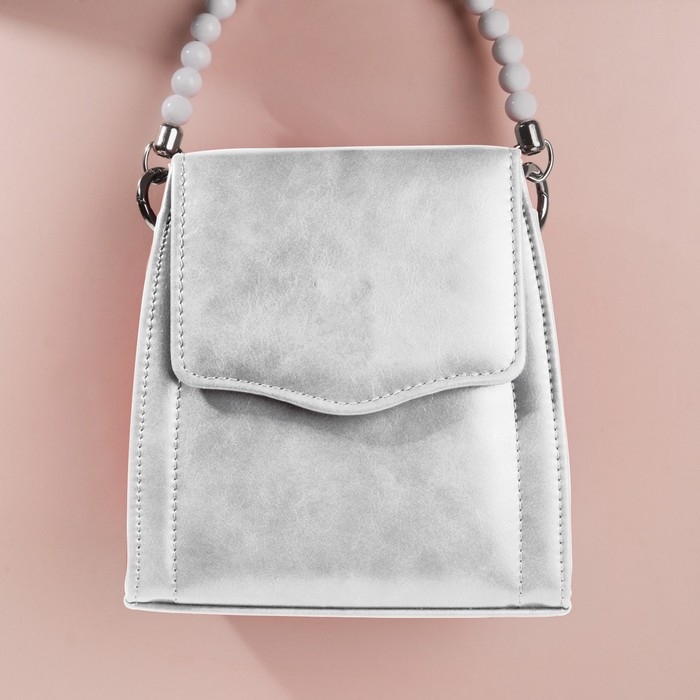 Ручка для сумки, 34 &times; 1,5 см, цвет белый