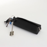 Ключница на молнии, длина 16 см, кольцо, карабин, цвет чёрный Ключница на молнии, длина 16 см, кольцо, карабин, цвет чёрный