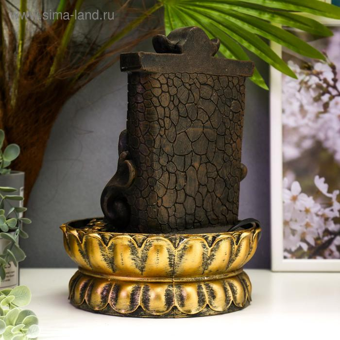 Фонтан настольный от сети, подсветка Фонтан настольный от сети, подсветка "Ганеша у арки" 28х20,5х20,5 см