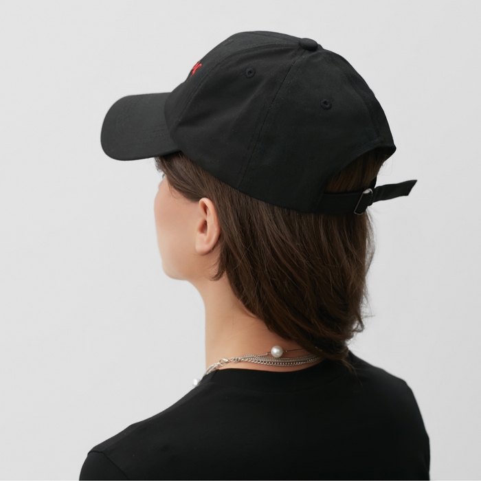 Бейсболка MINAKU, цвет черный, размер 56-58