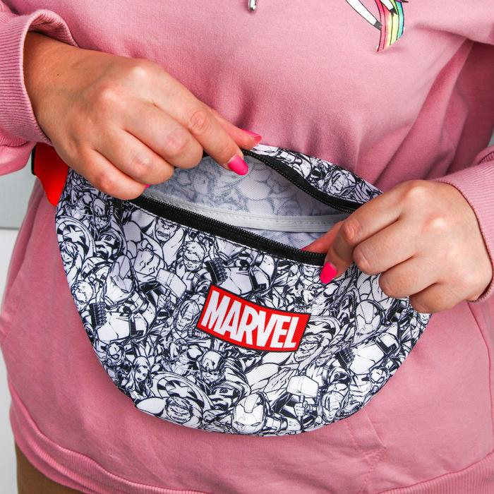 Сумка поясная детская, 25х6х13 см, Мстители Сумка поясная детская, 25х6х13 см, Мстители
