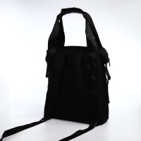 Рюкзак на молнии, 2 наружных кармана, цвет чёрный Рюкзак на молнии, 2 наружных кармана, цвет чёрный