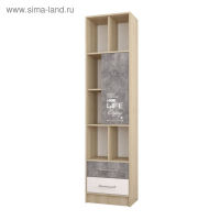 Пенал Колибри Лофт 500x320x2000 дуб сонома/ателье светлое/акрил белый Пенал Колибри Лофт 500x320x2000 дуб сонома/ателье светлое/акрил белый