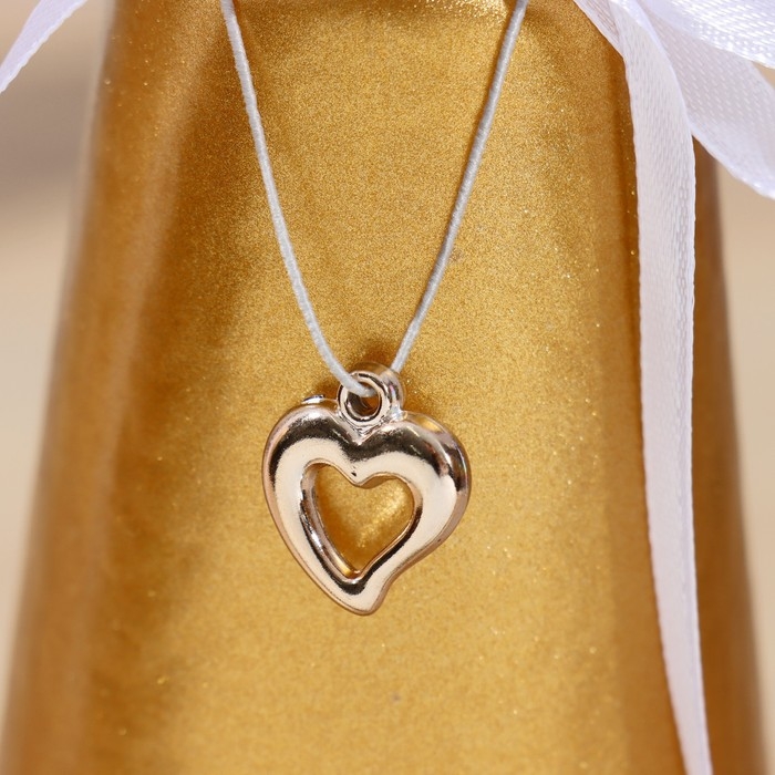 Ваза "Волшебные мгновения" золотой  d-3,5см 7,5(дно)х15см