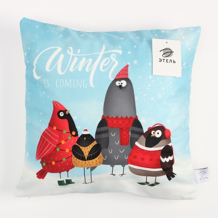 Чехол на подушку Этель Winter, 40*40 см, 100 п/э, велюр Чехол на подушку Этель Winter, 40*40 см, 100 п/э, велюр