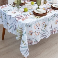 Скатерть Доляна «Акварельные листья» 145х110 см, 100% п/э Скатерть Доляна «Акварельные листья» 145х110 см, 100% п/э