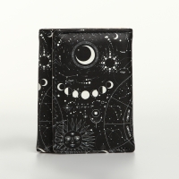 Кошелёк женский на кнопке, цвет чёрный Кошелёк женский на кнопке, цвет чёрный