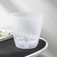 Горшок для цветов с прикорневым поливом «Румба», 1,5 л, цвет прозрачный Горшок для цветов с прикорневым поливом «Румба», 1,5 л, цвет прозрачный