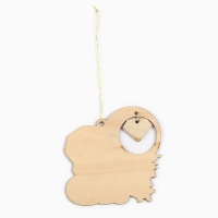 Ёлочная игрушка новогодняя &laquo;Нежность&raquo;, на Новый год, 8,8 х 8,7 см