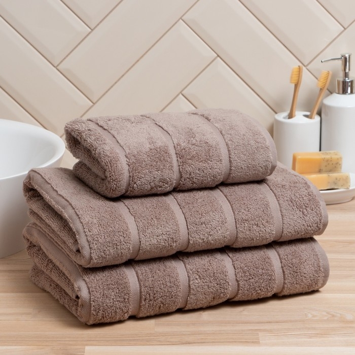 Полотенце махровое Love Life &laquo;Ария&raquo; 70х140 см, мокко, 100% хл, микро-коттон, 450 гр/м2