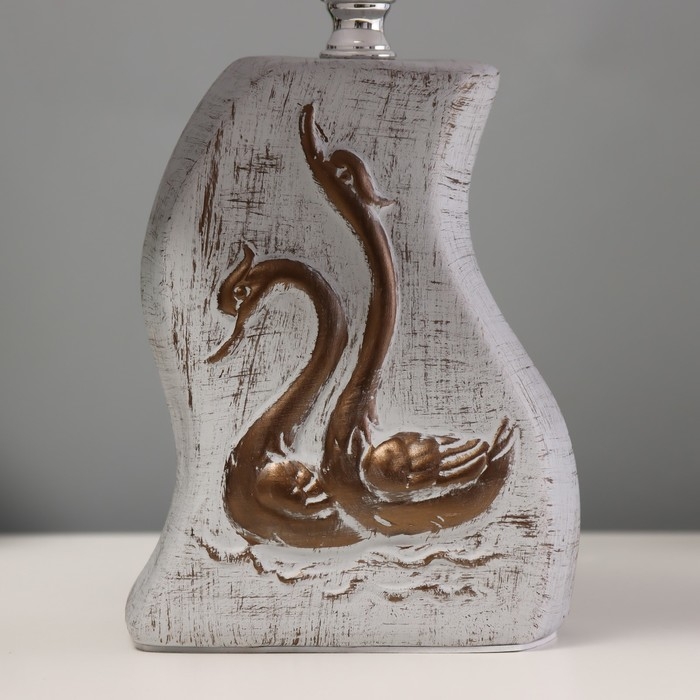 Настольная лампа Настольная лампа"Лебеди" Е14 40Вт серый 20х20х32см