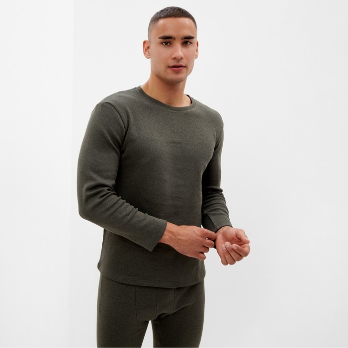 Комплект мужской термо (лонгслив, брюки) MINAKU цвет хаки, р-р 54