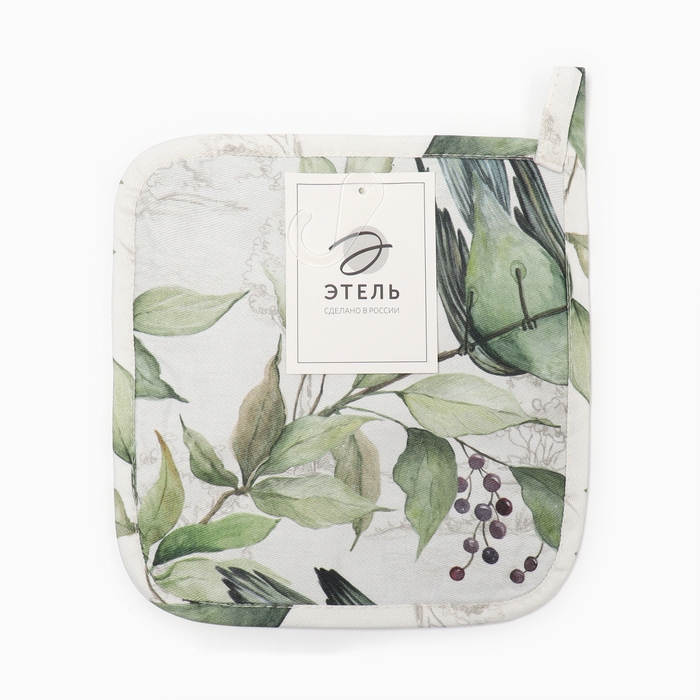 Прихватка Этель Прихватка Этель "Готовь с душой" 19х19см,100% х/л, ватин 250г/м2