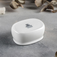 Подставка фарфоровая для порционного сахара Wilmax, 150 мл, 9&times;6,5&times;4,5, цвет белый