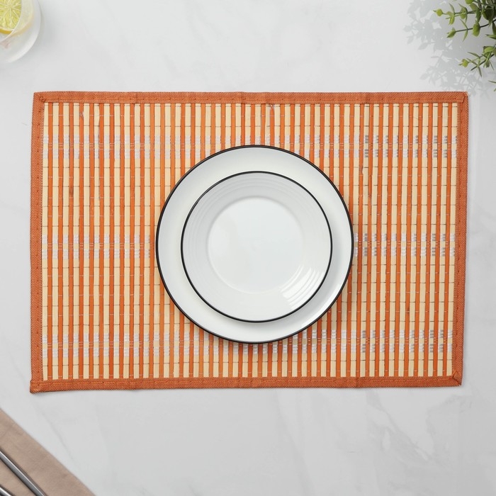 Салфетка сервировочная на стол «Кант», 44×30 см, цвет бежевый Салфетка сервировочная на стол «Кант», 44×30 см, цвет бежевый