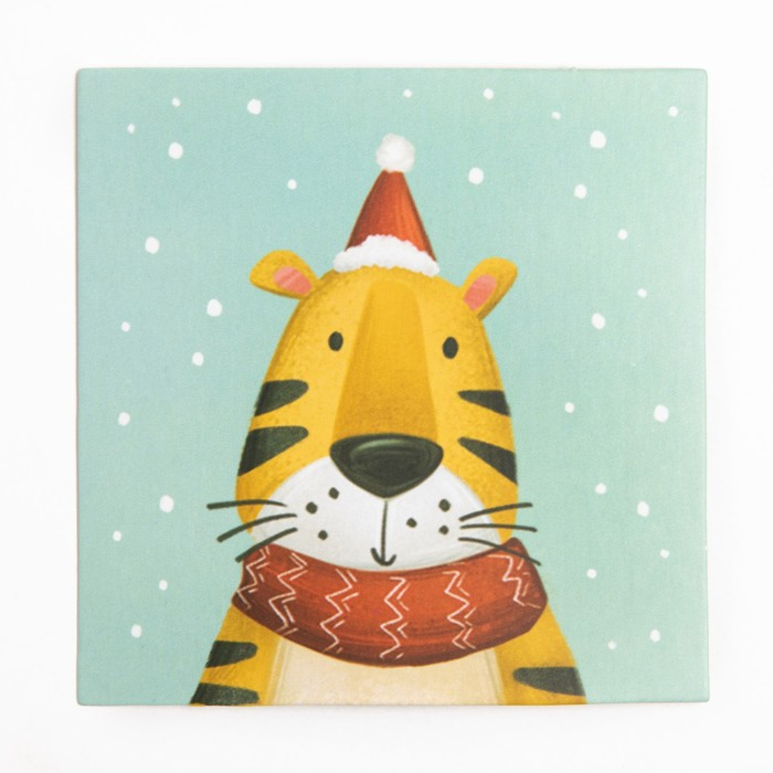 Новогодний подарочный набор Крошка Я «Веселый тигруля», плед 90х90 см, носки10-12р-р Новогодний подарочный набор Крошка Я «Веселый тигруля», плед 90х90 см, носки10-12р-р