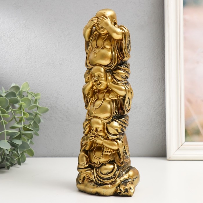 Сувенир полистоун Сувенир полистоун "Три Хотея. Пирамидка" 26х10,8х8,5 см