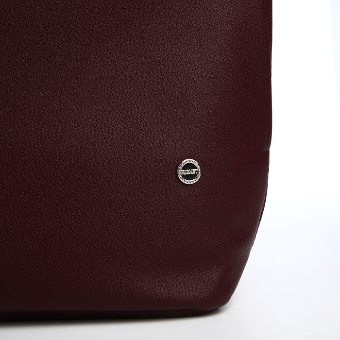 Сумка женская на молнии, цвет бордовый