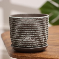Горшок цветочный "Лоза" зелено-серый бук №1, 0,8 л Горшок цветочный "Лоза" зелено-серый бук №1, 0,8 л
