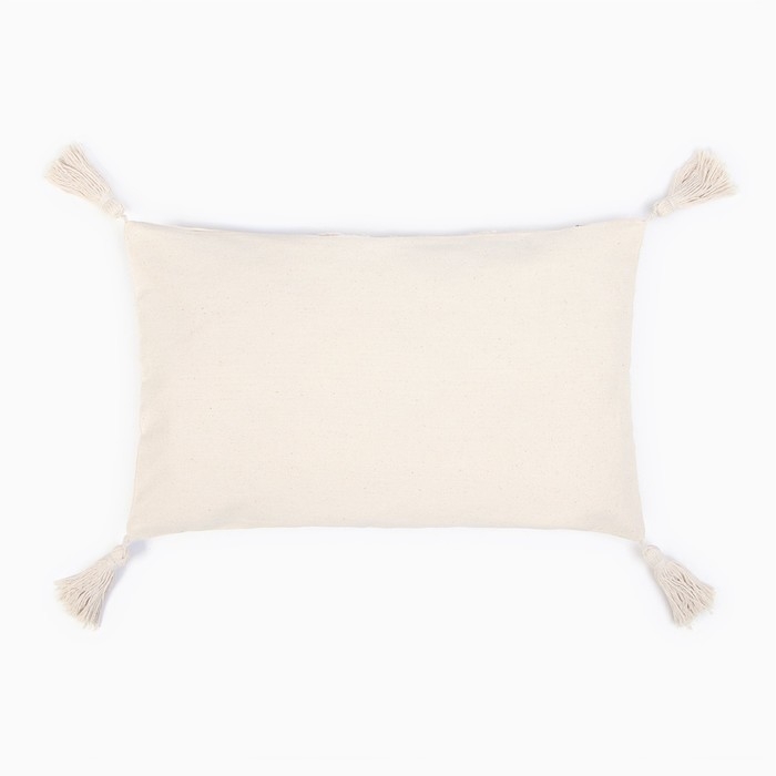 Наволочка декоративная &laquo;Этель&raquo; Бохо, 30х50 см, цвет молочный, 100% хлопок