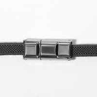 Шнурки для обуви, пара, с плоским сечением и фиксатором на магнитах, 100 см, цвет серый