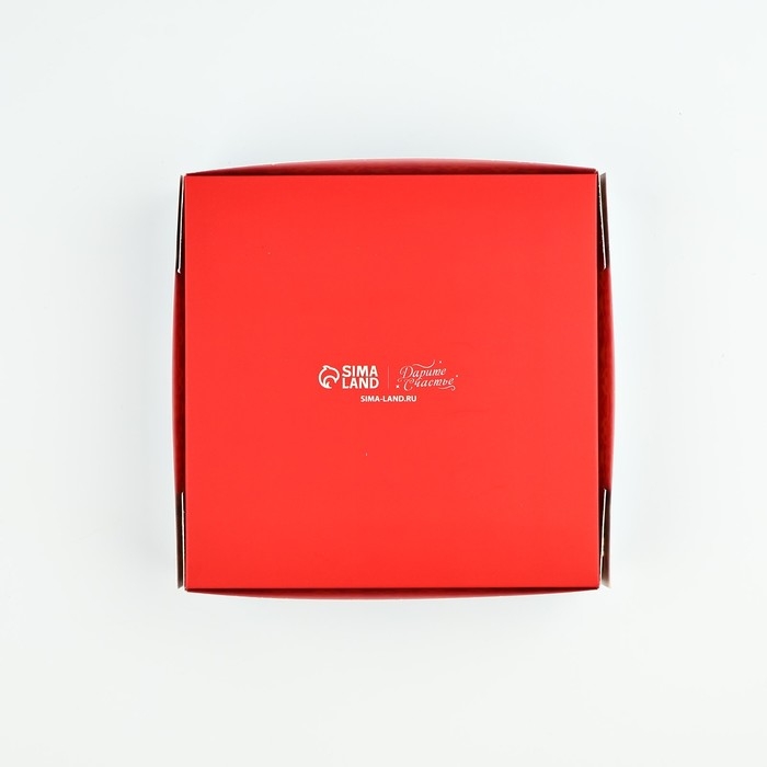 Коробка под 9 конфет «Зимний город», 14.7 х 14.7 х 3.5 см, Новый год Коробка под 9 конфет «Зимний город», 14.7 х 14.7 х 3.5 см, Новый год