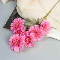 Цветы искусственные "Гвоздика каспар галант" 58х7 см, сиреневый Цветы искусственные "Гвоздика каспар галант" 58х7 см, сиреневый