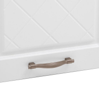 Шкаф навесной ШВ 400 Прованс, 400х300х720, МДФ, Белый/Белый Шкаф навесной ШВ 400 Прованс, 400х300х720, МДФ, Белый/Белый