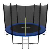 Батут ONLYTOP, d=305 см, высота сетки 173 см, с лестницей, цвет синий