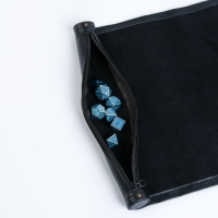 Сумка с полем для D&D дайсов, кубиков, 25.5 х 34 см, черная