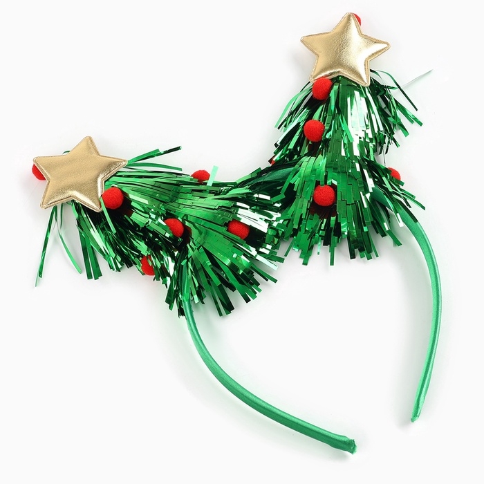 Карнавальный набор &laquo;Яркая ёлочка&raquo;, рост 104-110 см, платье, ободок