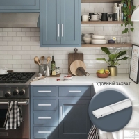 Ручка торцевая CAPPIO RP101CH, м/о 96 мм, цвет матовый хром Ручка торцевая CAPPIO RP101CH, м/о 96 мм, цвет матовый хром