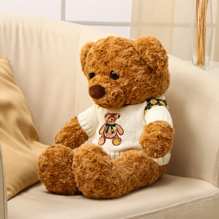 Мягкая игрушка &laquo;Медведь&raquo;, в кофте, 50 см, цвет коричневый
