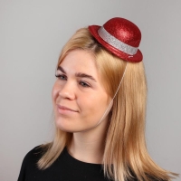 Карнавальная шляпка &laquo;Овал&raquo;, на резинке, цвета МИКС