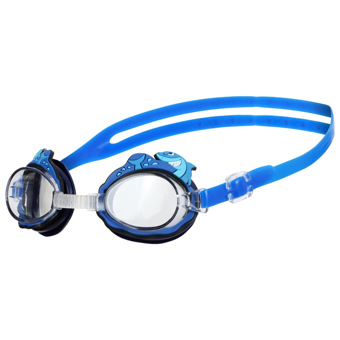 Набор для плавания детский ONLYTOP Swim &laquo;Акула&raquo;: очки+шапочка, обхват 46-52