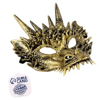 Маска «Дракон», цвет золотой Маска «Дракон», цвет золотой