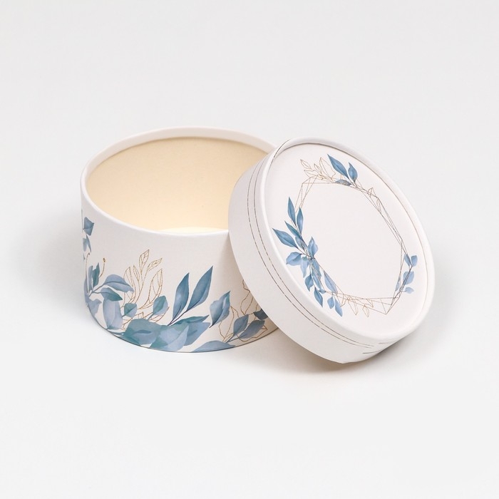 Набор шляпных коробок 3 в 1 Набор шляпных коробок 3 в 1 "Цветочные узоры", завальцованная, 16 х 10, 14 х 9, 13 х 8,5 см