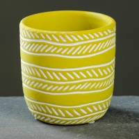 Кашпо "Узоры" МИКС, 8,5х8см Кашпо "Узоры" МИКС, 8,5х8см