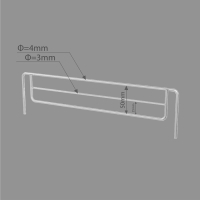 Ограждение small боковое для полки 300, H-50 мм, ЦИНК Ограждение small боковое для полки 300, H-50 мм, ЦИНК