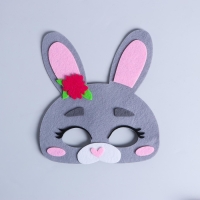 Маска карнавальная &laquo;Зайка&raquo; фетр