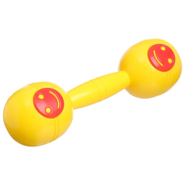 Погремушка «Перкуссия», шейкер, цвет желтый/красный, Крошка Я Погремушка «Перкуссия», шейкер, цвет желтый/красный, Крошка Я