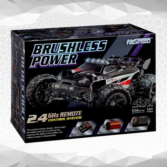 Джип &laquo;Трагги&raquo;, радиоуправляемый, бесколлекторный мотор, полный привод