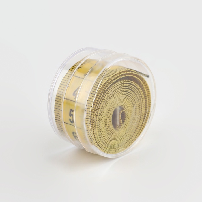 Сантиметровая лента в футляре, 150 см, цвет МИКС, цена за 1 штуку