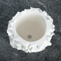 Горшок - органайзер "Лицо девушки" белый, 0,35л, 12х10х12см