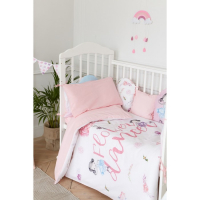 Постельное бельё детское Крошка Я "Flower dance", 112х147 см, 60х120+20 см, 40х60 см, 100% хлопок Постельное бельё детское Крошка Я "Flower dance", 112х147 см, 60х120+20 см, 40х60 см, 100% хлопок