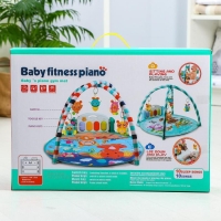 Развивающий коврик «Игра малыша», с пианино, круглый, голубой Развивающий коврик «Игра малыша», с пианино, круглый, голубой